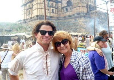 On set with Josh Hartnett, Singularity filming in Orchha, India